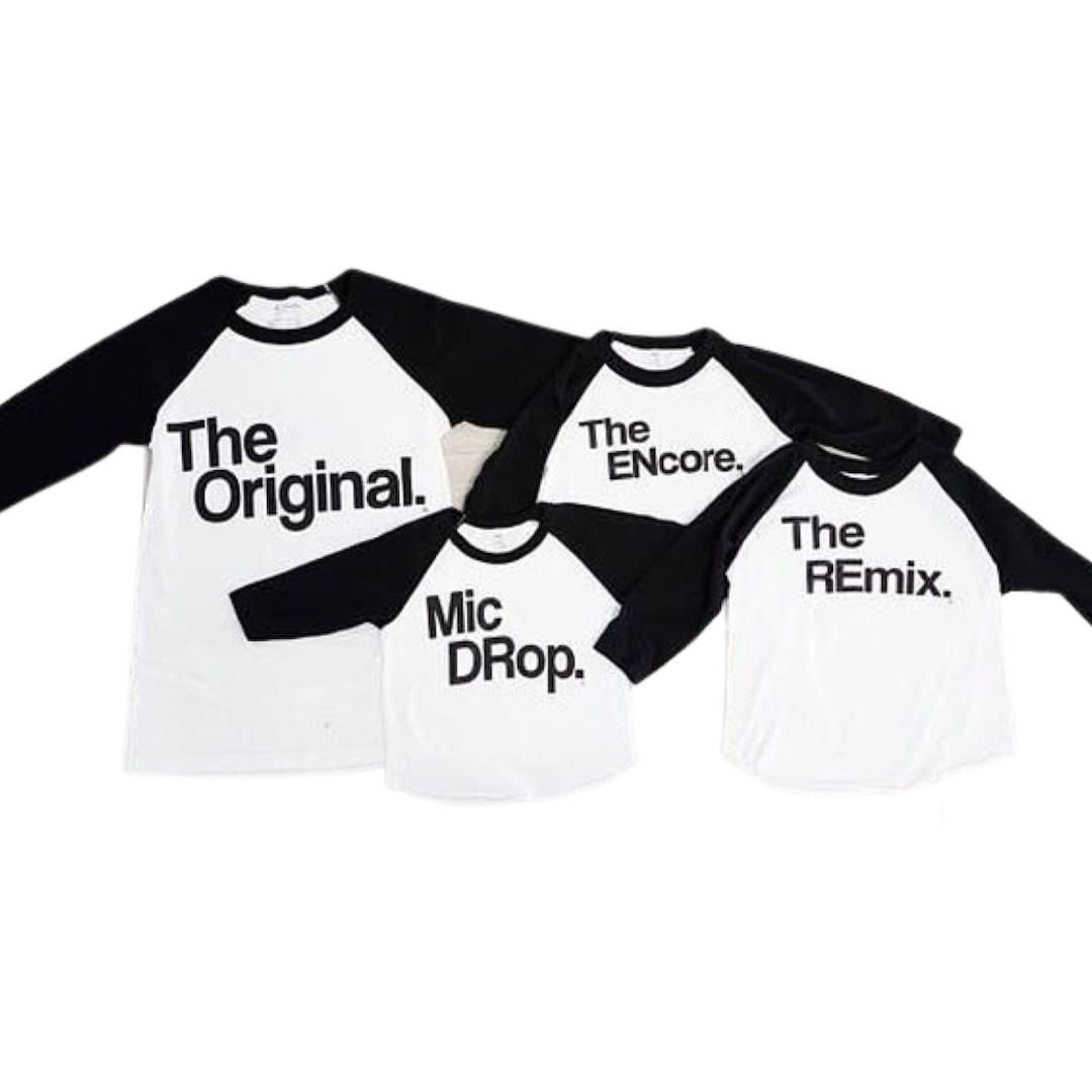 Baseball Style Shirt Raglan Clothing Matching Family Sets Men Baseball