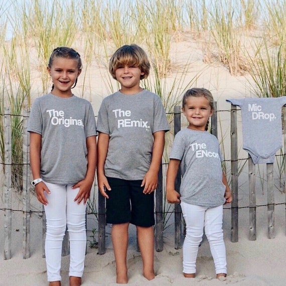 Pregnancy Announcement Graphic Tees Set 