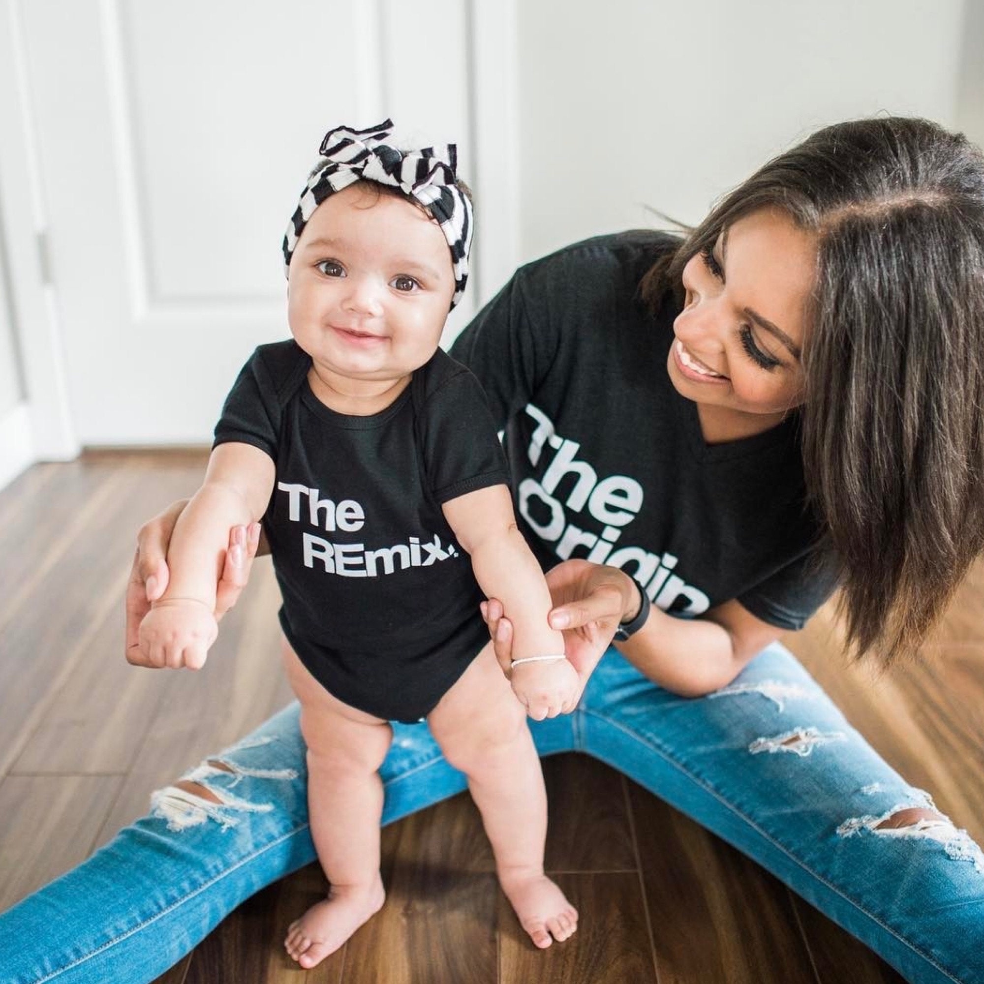 Buy The Original the Remix ® Little Girl Mom Shirt Baby Son Online in India  - Etsy