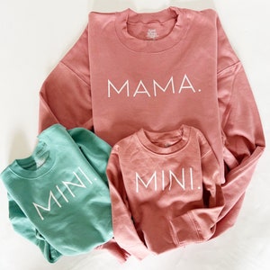 Mama and Mini Sweatshirts | Matching Mommy Me | Pullover Crew Shirt ...