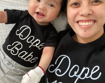 Mom and Baby Shirts | Mommy and Baby Hospital Sets | Matching Bodysuit and T-shirts | Maternity Outfit | Tops | Black Shirts | Women Clothes