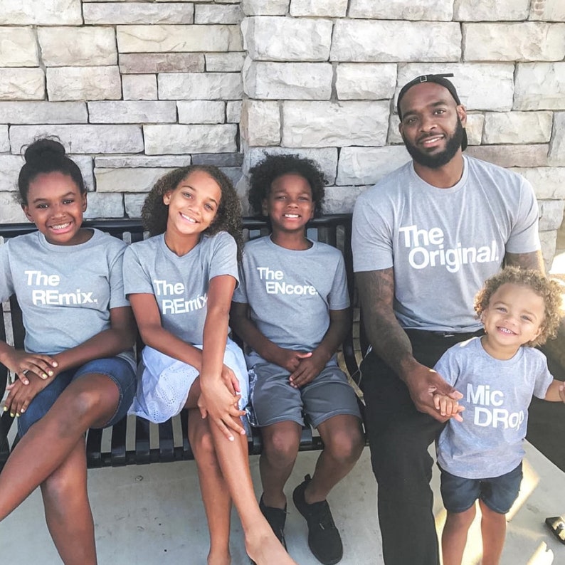 Matching Daddy and Me | Set of 5 Shirts | Daughter Shirts | Father Son Shirts | Father's Birthday | Gift for Dad | The Original The Remix® 