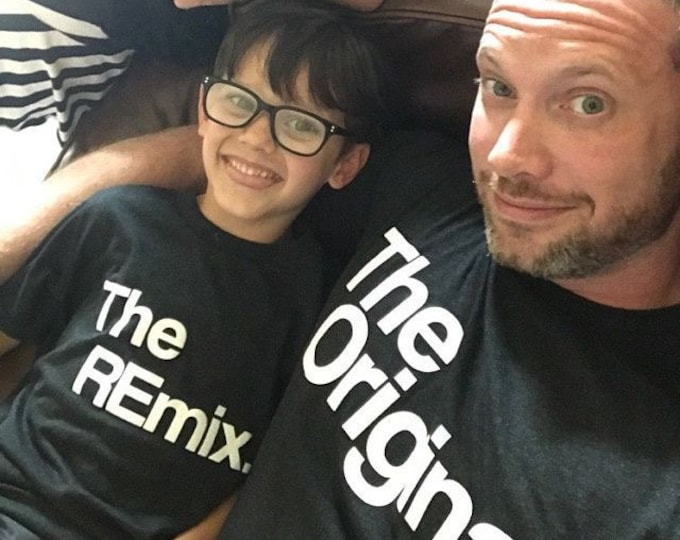 Father and Son Matching Shirt | The Original The Remix Shirts | Daddy and Girl Matching Set | Family Matching Shirts | Daddy Princess | Gift