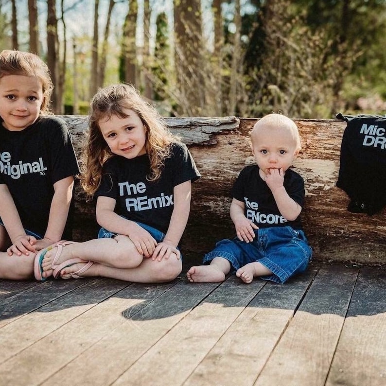 Big Kid and Baby Matching Shirts Pregnancy Reveal for Family Etsy
