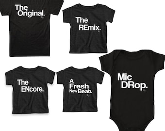 Fathers Day Gift Matching Family Shirts, Original and Remix Matching Shirts, Shirts Match Family Shirts, Dad Shirts, Son Shirts, T-shirt Set