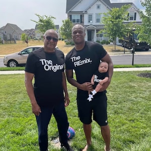 The Original | The Remix | Shirt Set | New Dad | Father and Baby | Dad's Legacy | Dad and Child | Family Shirts | Father’s Day | Generations