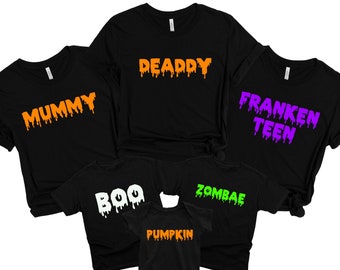 Family Halloween Costume | Mom And Dad | Baby Girl | Family | Shirt |Set of 5 | Families | Mama | Tops | Tees | Fall Tees | Tops | Mummy