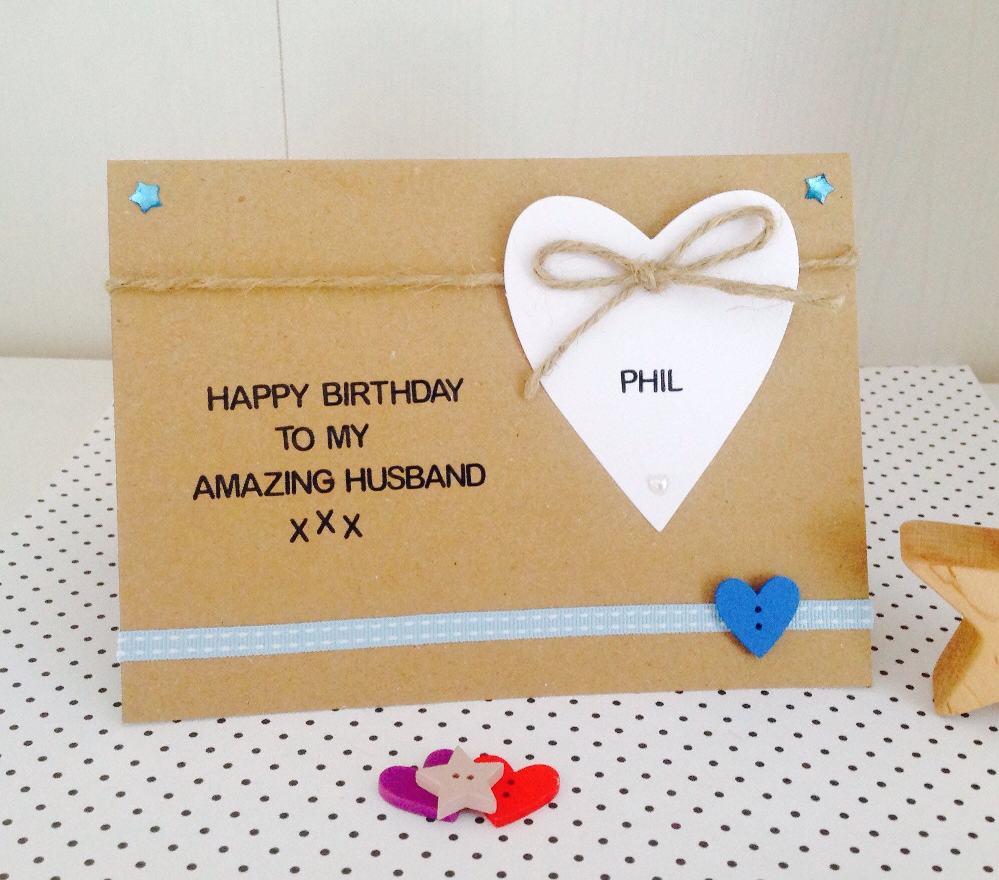 Personalised Amazing Husband Boyfriend Fiance Handmade Etsy