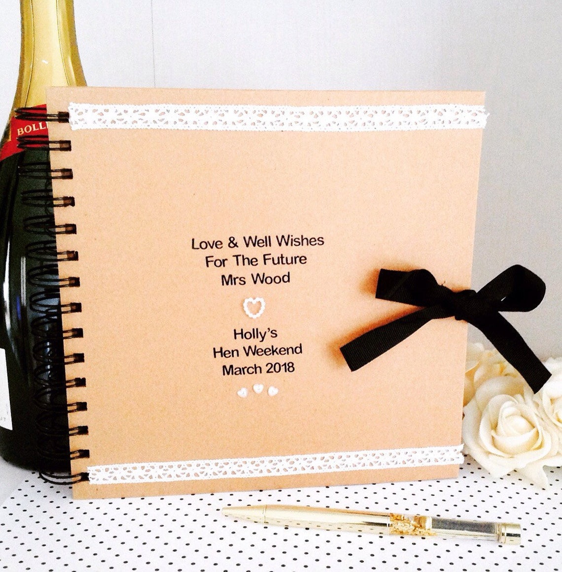 Personalised Hen Party Hen Do Memory Guest Book Hen Weekend Etsy UK