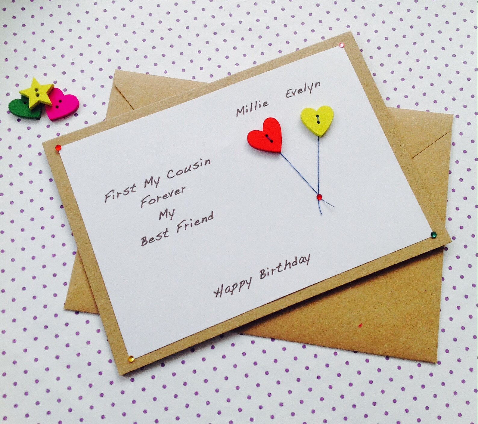 Personalised Cousin Quote Birthday Card Personalised Best | Etsy