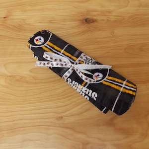 Reversible Pittsburgh Steelers Newborn Baby Burp Cloth