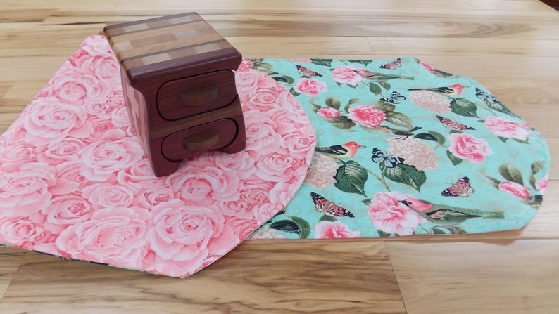 Birds Table Runner Flowers Reversible Table Runner Reversible Spring Table Runner Butterfly Table Runner Summer Table Runner