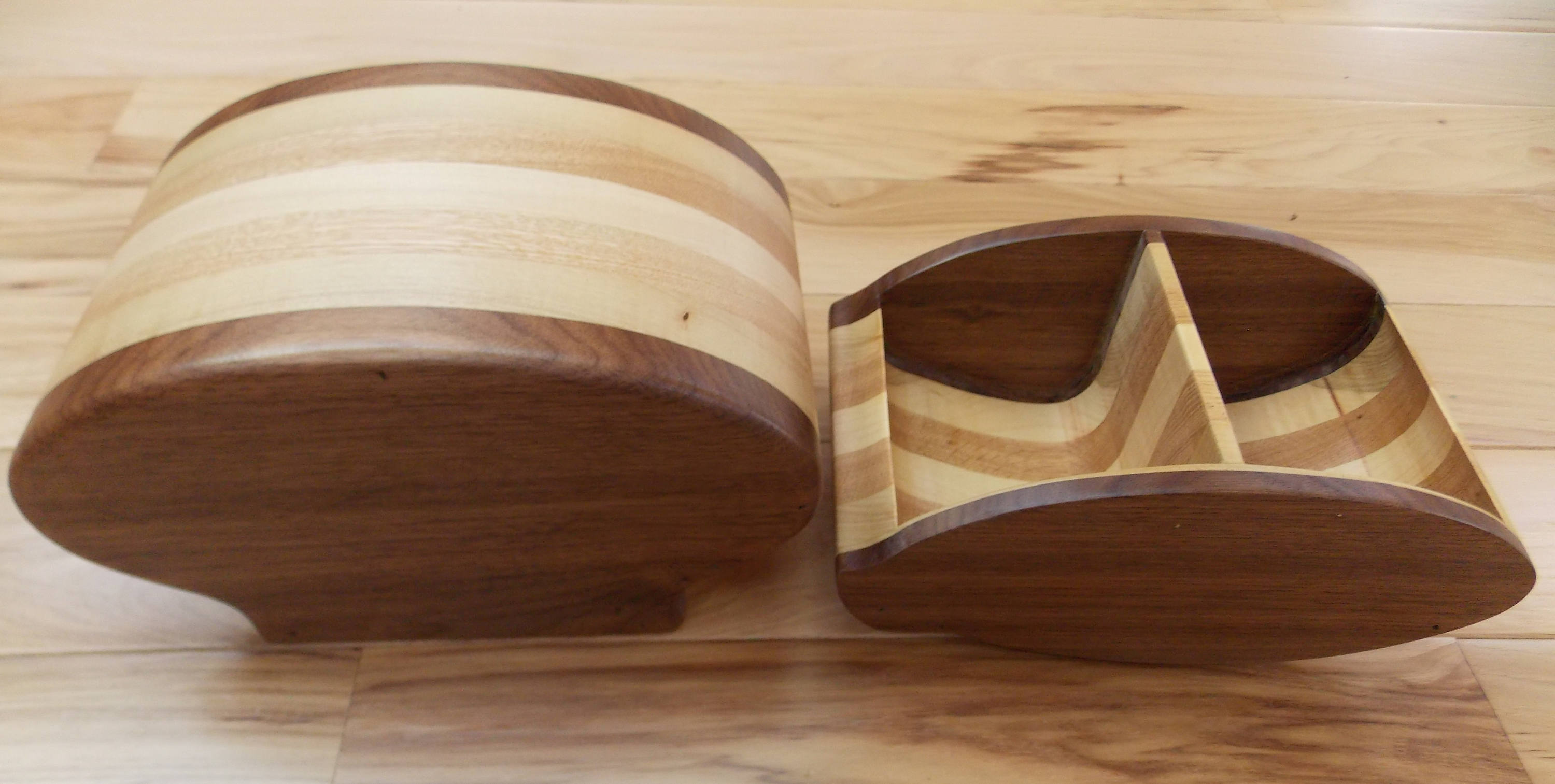 Bandsaw Jewelry Box Keepsake Jewelry Box made from Walnut Etsy