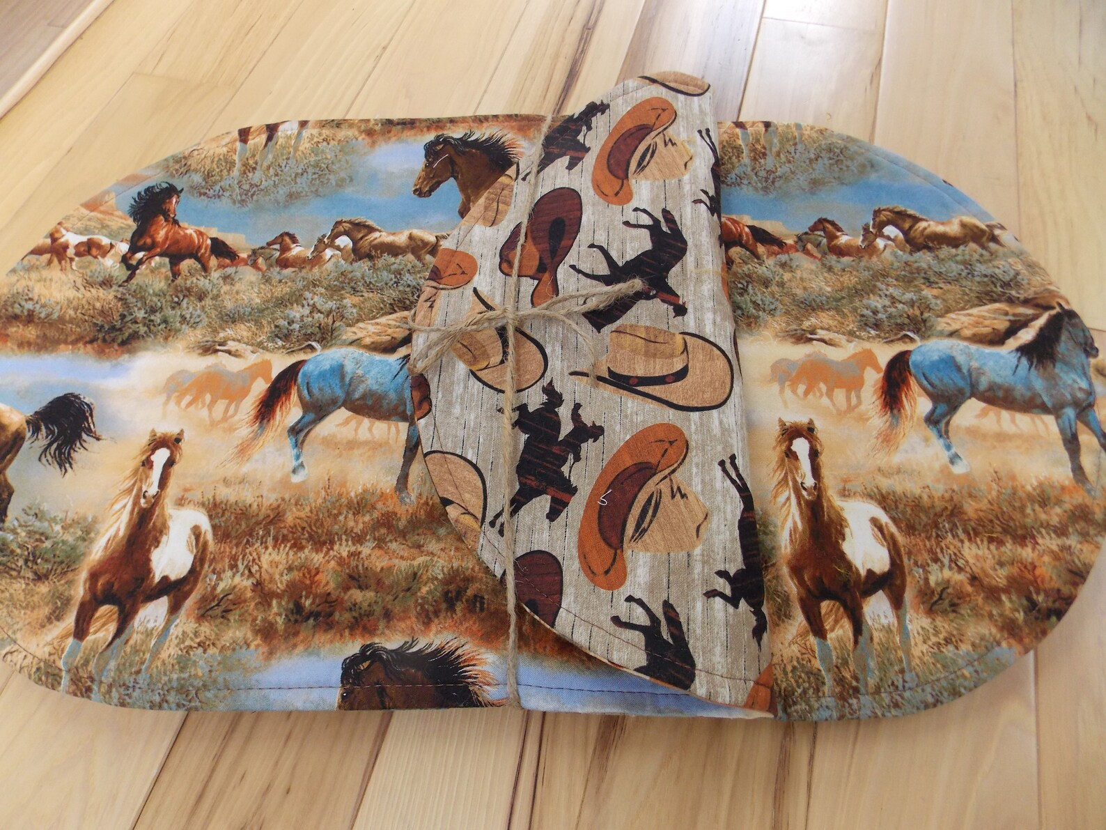 Horse Placemats Reversible Handmade Horse Placemats Etsy