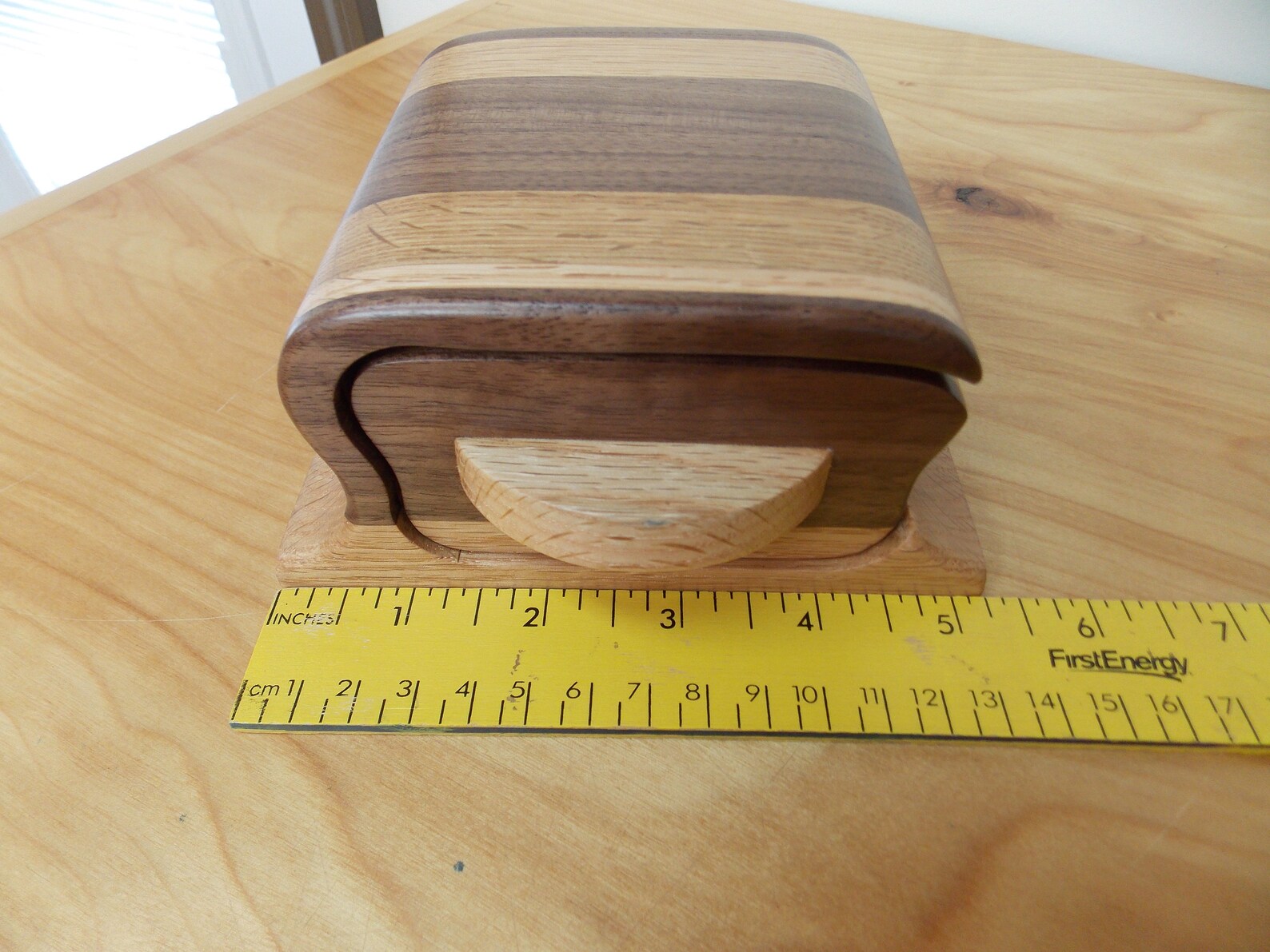Jewelry Box Handmade Small Walnut Inlay Jewelry Box Walnut Etsy