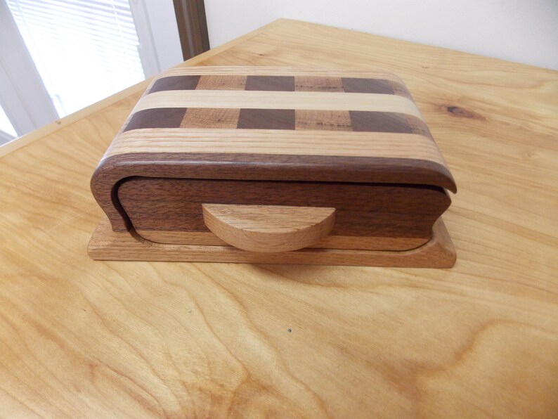 Jewelry Box Small Handmade Walnut Wood Jewelry Box Walnut Etsy