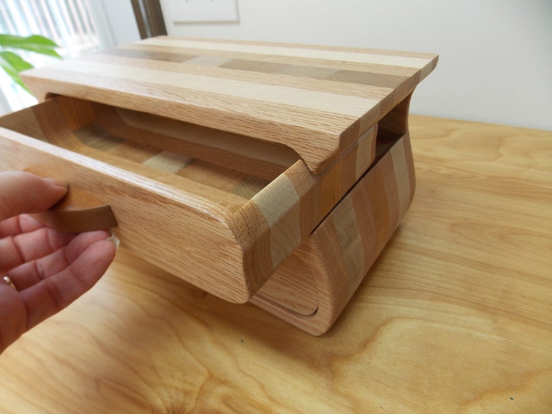 Jewelry Boxes Large Handmade Oak Jewelry Box Oak Cherry and Etsy