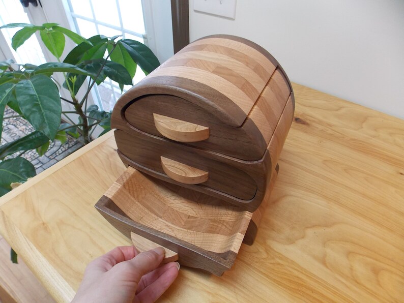 Jewelry Box Large Handmade Walnut Jewelry Box Walnut Etsy