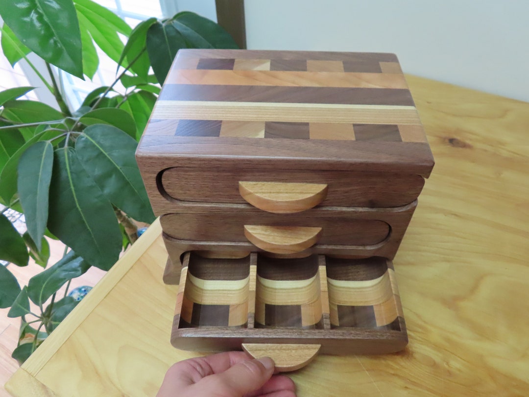 Jewelry Boxes Large Handmade Walnut Jewelry Box Walnut and Etsy