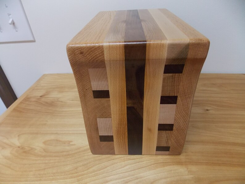 Large Handmade Walnut Wood Jewelry Box Walnut and Oak Bandsaw Jewelry Box Jewelry Box Women/'s Jewelry Box Men/'s Walnut Jewelry Box