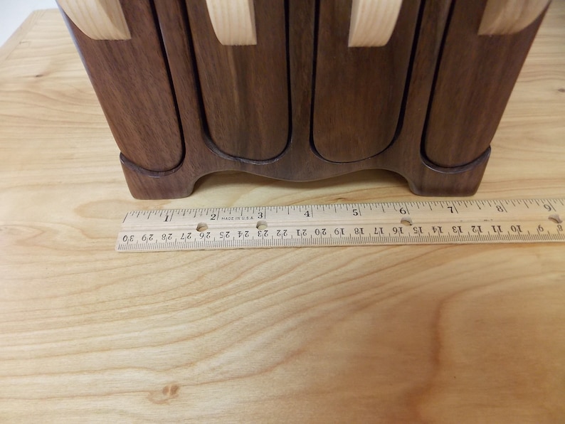 Handmade Large Walnut Wood Jewelry Box Walnut Jewelry Box Women/'s Jewelry Box Bandsaw Box Necklace and Bracelets Girls Jewelry Box