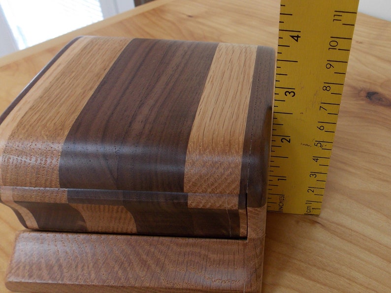 Jewelry Box Handmade Small Walnut Inlay Jewelry Box Walnut Etsy