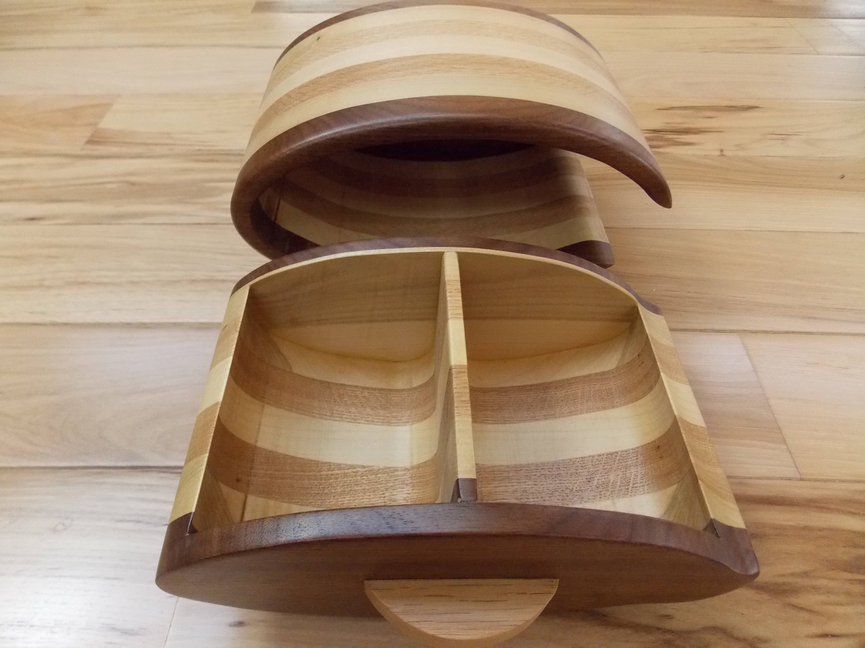 Bandsaw Jewelry Box Keepsake Jewelry Box made from Walnut Etsy