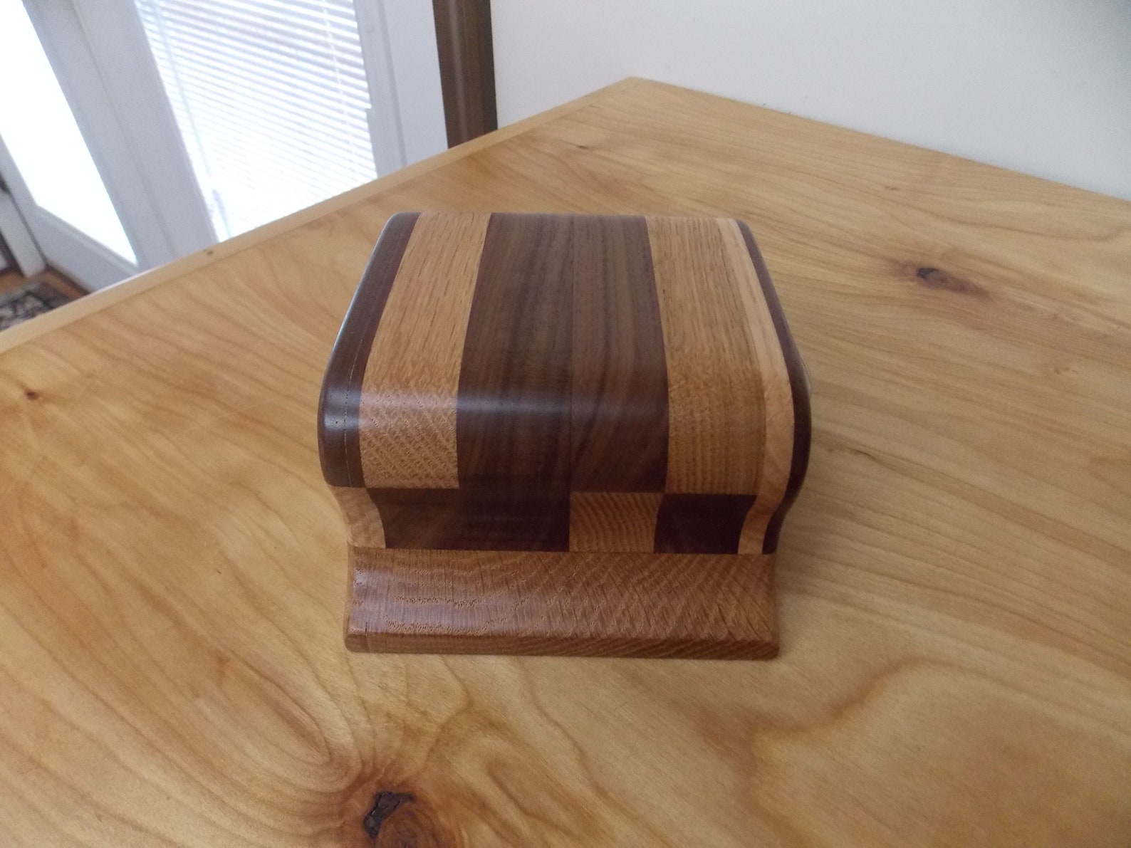 Jewelry Box Handmade Small Walnut Inlay Jewelry Box Walnut Etsy