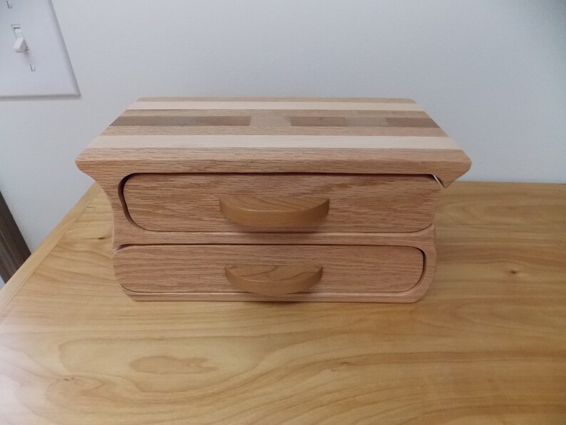 Jewelry Boxes Large Handmade Oak Jewelry Box Oak Cherry and Etsy