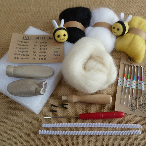 Needle Felted Bee Etsy