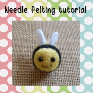Needle felting kit for beginners 5 styles to choose from animal needle felting kit starter kit toy eyes merino wool roving image 4