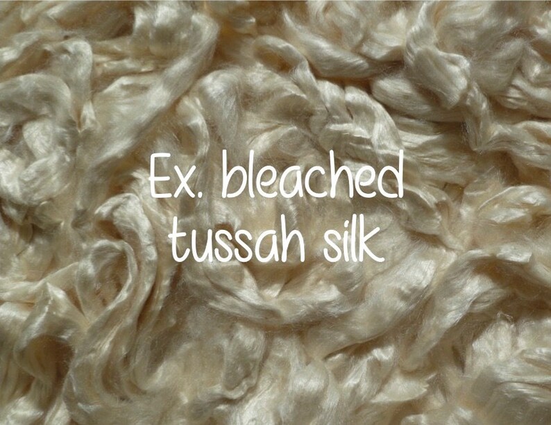Tussah Silk Fibre Silk Roving wet Felting Silk Fibres Etsy