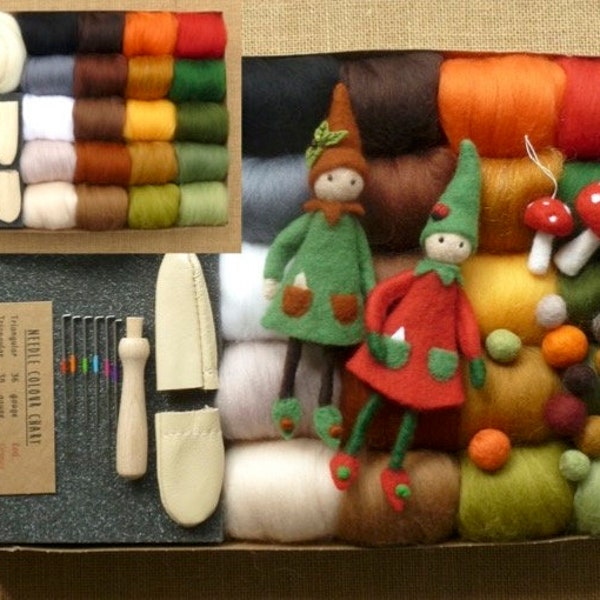 Needle Felted Elf Etsy