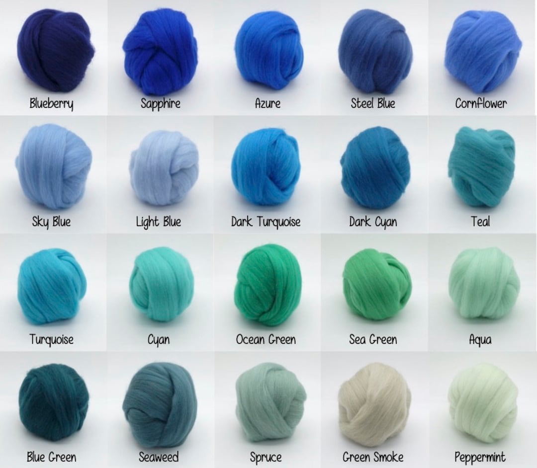 Felting Wool Roving 84 PICK ANY COLORS very Soft Needle Felting Wool ...