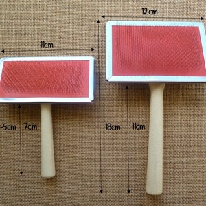 carding combs 2 sizes - flick carder - needle felting - wet felting - merino wool - silk and wool blending - wool roving - combined shipping