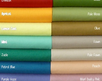 Wool felt sheets 9”x12” Top quality - PICK ANY COLORS 63 - 7 New Colours! - wool felt blend- wool felt squares - needle felting - craft felt