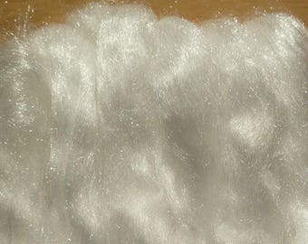 Glinsterende glitter Fibre-witte glitter Fibre-Firestar glitter Fibre-spinnen Fibre-NAT vilten glitter Fiber