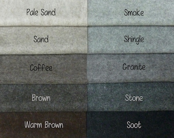 100% Wool Felt Sheet - Natural Marl Colours, 1.5mm Thick - COMBINED SHIPPING