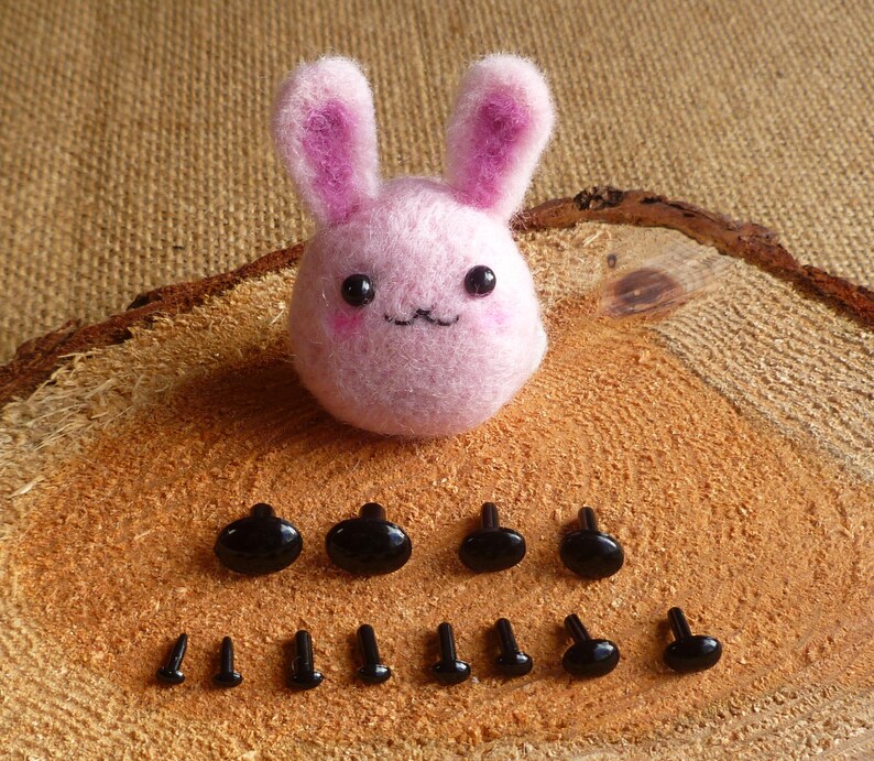 Toy Eyes/noses Black Oval No Backs High Quality Etsy UK