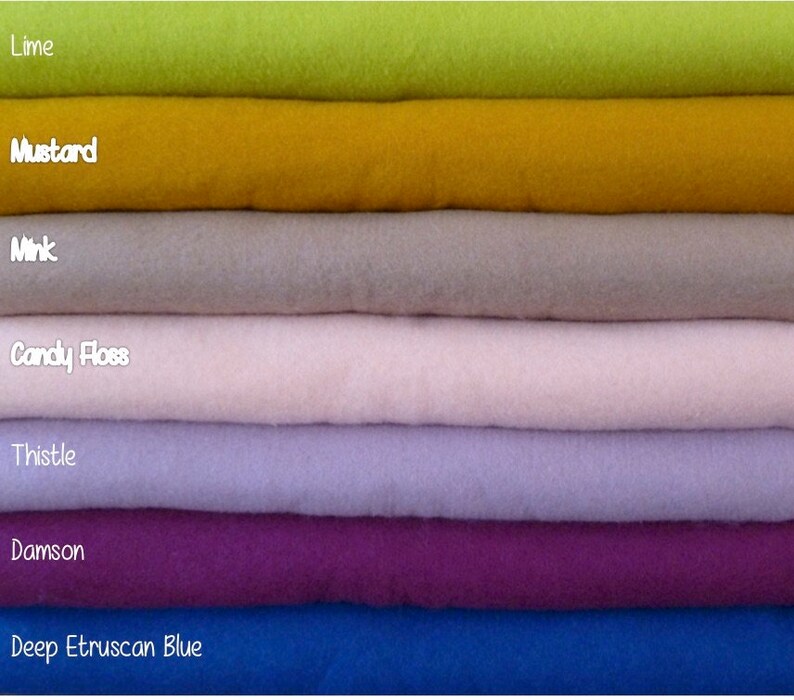 Needle felting 100% merino wool pre felt sheets PICK ANY | Etsy
