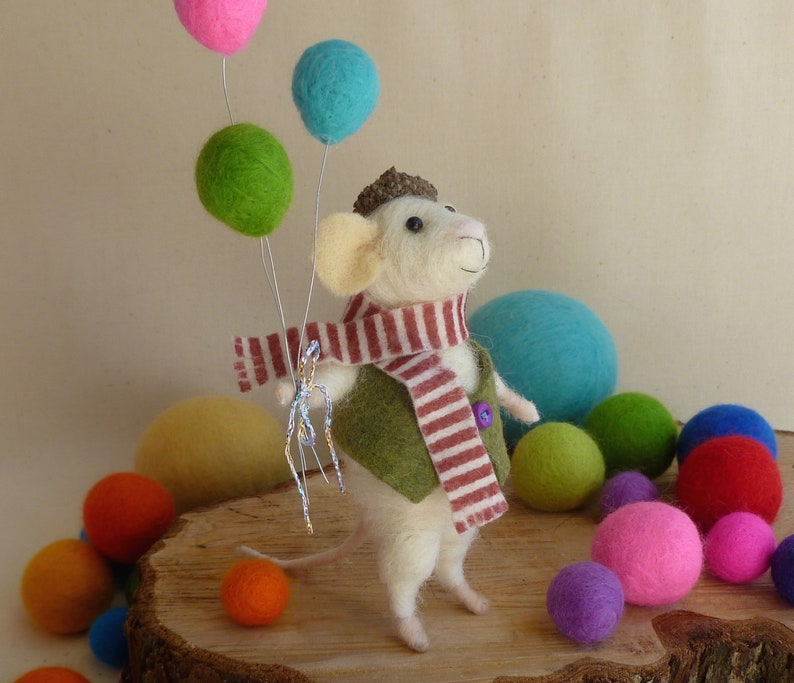 Needle Felting Kit Mouse Wool Felting Kit Monty Mouse With Etsy