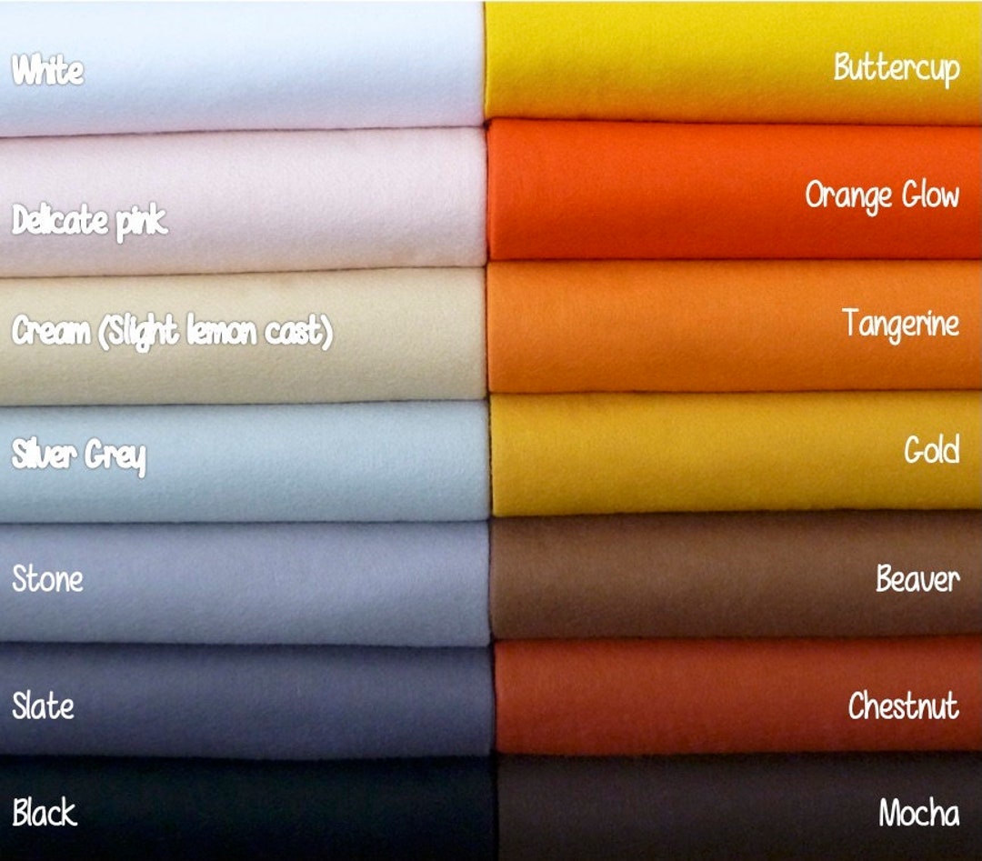 Wool Felt Sheets 12x18 Top Quality PICK ANY COLORS 63 7 New Colours