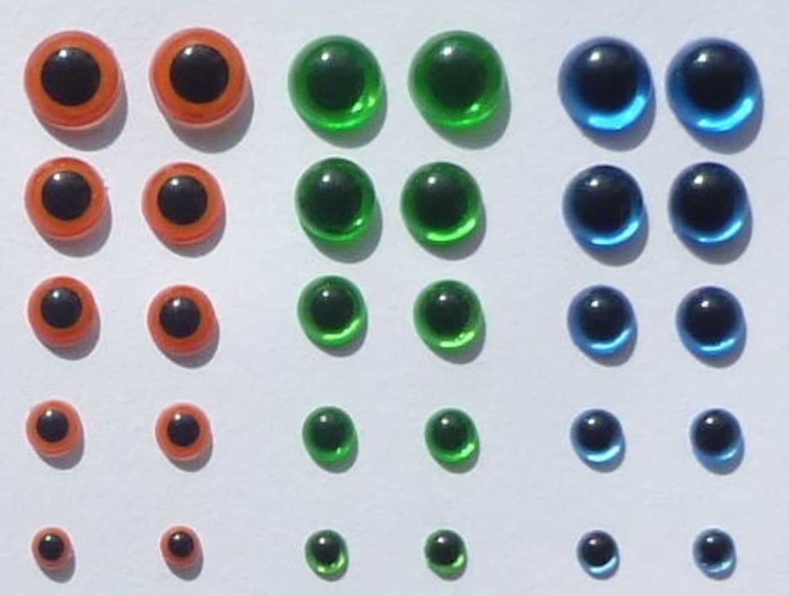 High quality multi use colored toy safety eyes toy eyes 5mm Etsy