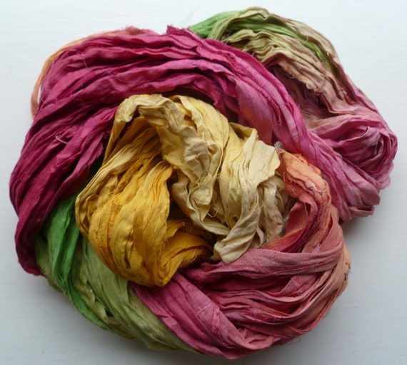 Spinning Craft Supplies & Tools Sewing & Fiber silk ribbon sari silk ...
