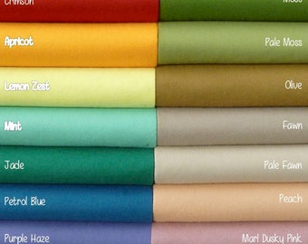 Wool felt sheets 12”x18” Top quality - PICK ANY COLORS 63 - 7 New Colours! - wool felt blend- wool felt squares - eedle felting - craft felt