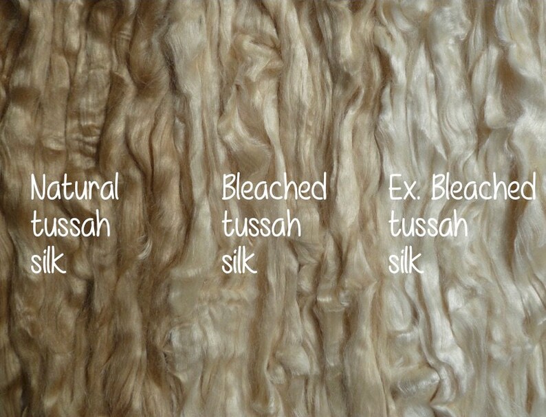 Tussah Silk Fibre Silk Roving wet Felting Silk Fibres Etsy