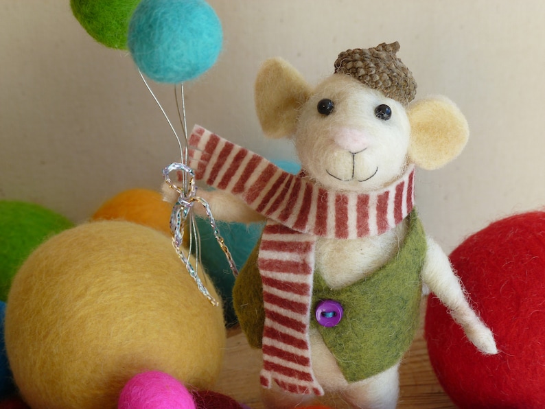 Needle Felting Kit Mouse Wool Felting Kit Monty Mouse With Etsy
