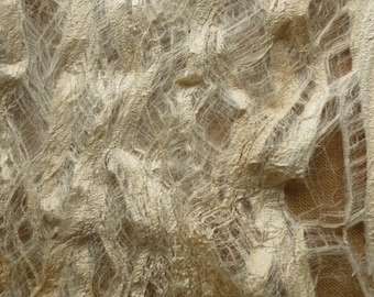 Mulberry silk kora bark sheets 5”x5” natural silk for fibre artists