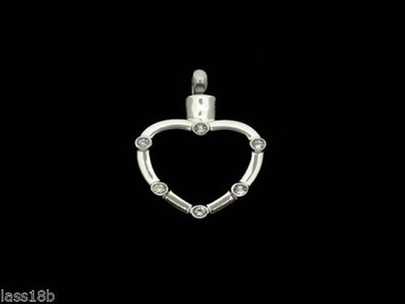 CZ Cremation Urn Necklace Memorial Necklace Heart Urn Necklace Ash Holder Jewelry Includes Funnel
