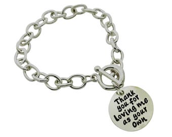Step Mom Bracelet Stepmom Adoption Bracelet Adoptive Mother Foster Mom Bracelet
